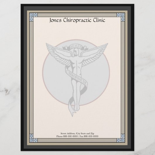 Chiropraktikum Letterhead Briefbogen (Vorderseite)