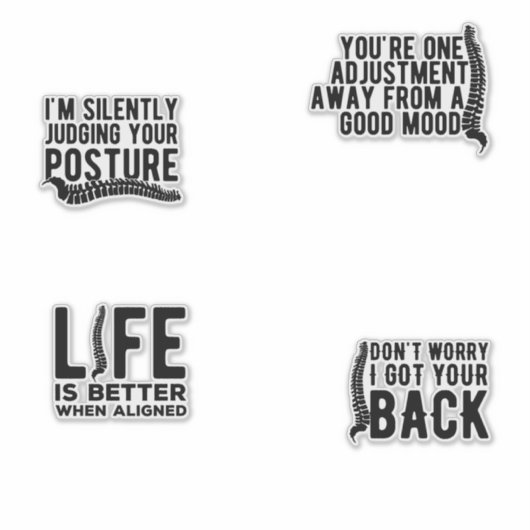 Chiropraktikum Pack Chiropractic Aufkleber (Vorderseite)