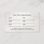 Chiropraktikum Röntgen-Wirbelsäulenanpassung Terminkarte (Rückseite)