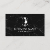 Chiropraktikum Spine Logo Chiropraktor Moderner Ma Visitenkarte (Vorderseite)
