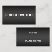 Chiropraktikum Visitenkarte (Vorne/Hinten)