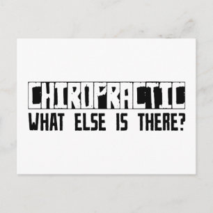 Chiropraktisch, was gibt es noch? postkarte