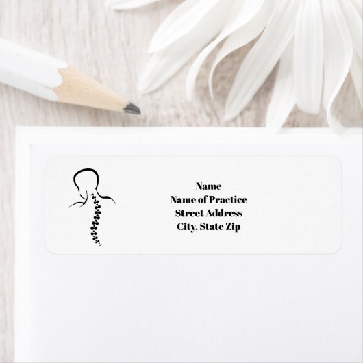 Chiropraktische Adressetiketten für die Back- und  (Insitu)