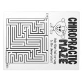 Chiropraktische Aktivitätsseite, Chiropraktik Notizblock (Vorderseite)