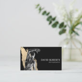 Chiropraktische Anatomie Black & Gold Chiropraktor Visitenkarte (Stehend Vorderseite)