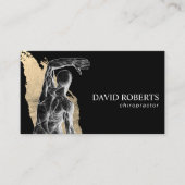 Chiropraktische Anatomie Black & Gold Chiropraktor Visitenkarte (Vorderseite)