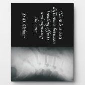 Chiropraktische Anpassung der Kur Fotoplatte (Vorderseite)