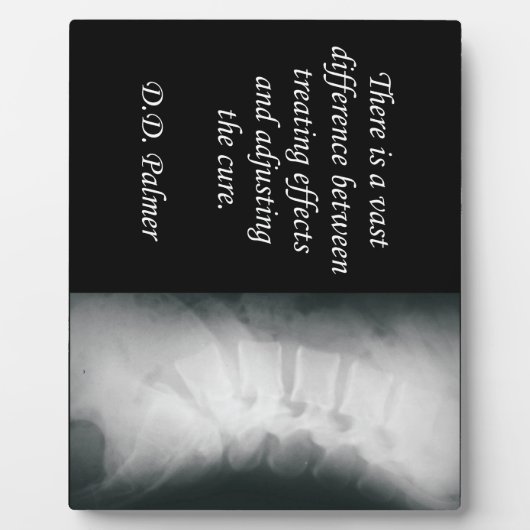 Chiropraktische Anpassung der Kur Fotoplatte (Vorderseite)