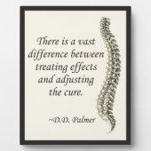 Chiropraktische Anpassung der Kur Fotoplatte (Vorderseite)