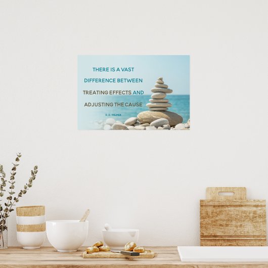 Chiropraktische Anpassung der Ursache Poster (Küche)