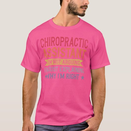 Chiropraktische Assistentin für lustige Berufe T-Shirt (Vorderseite)
