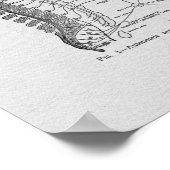 Chiropraktische Autonome Nerven Vintag drucken Poster (Ecke)