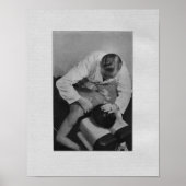 Chiropraktische Cervical Adjustment Vintag Print Poster (Vorne)