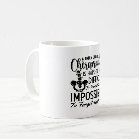Chiropraktische Chiro Spine Kaffeetasse (Vorderseite Links)