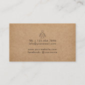 Chiropraktische Chiropraktor Massage Therapie Busi Visitenkarte (Rückseite)