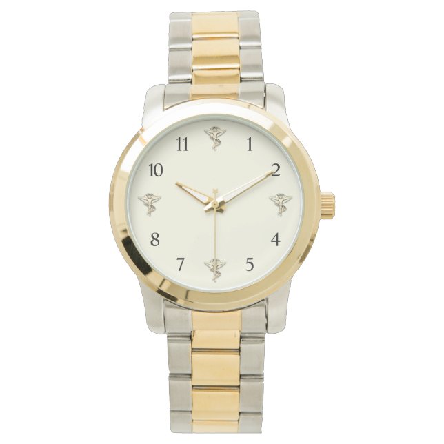 Chiropraktische Emblem Chiropraktiker Pocket Watch Armbanduhr (Vorderseite)