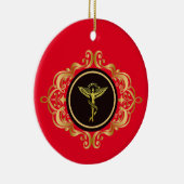 Chiropraktische Engel Medical Symbol Xmas Ornament (Rechts)