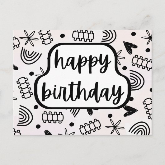 Chiropraktische Geburtstagskarte, Chiropraktikum Postkarte (Vorderseite)