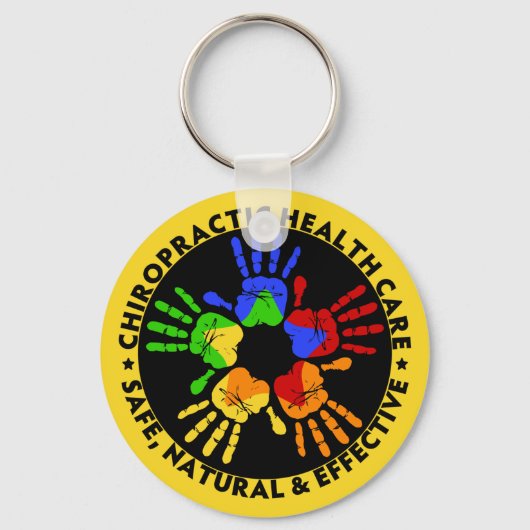 Chiropraktische Gesundheitsfürsorge Schlüsselanhänger (Vorderseite)