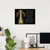 Chiropraktische Gesundheitsziffern für Hippokrates Poster (Heimbüro)