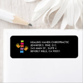 Chiropraktische Hände und Logo-Labels für Spine (Insitu)