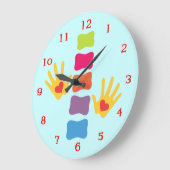 Chiropraktische Handschuhe und Wandleuchte mit Spi Große Wanduhr (Winkel)