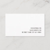 Chiropraktische Klinik Gesundheit & Wellness Visitenkarte (Rückseite)