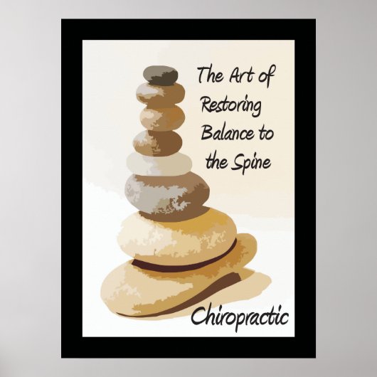 Chiropraktische Kunst, das Balanceposter wiederher Poster (Vorne)