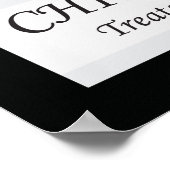 Chiropraktische Leckereien der Ursache Poster (Ecke)