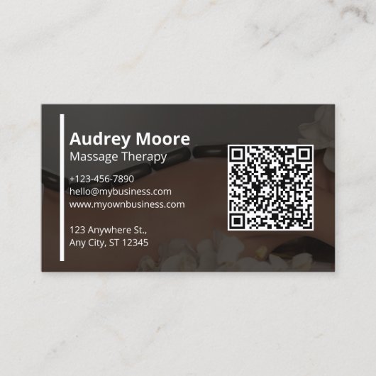 Chiropraktische Massage-Holistische Reflexologie Visitenkarte (Vorderseite)