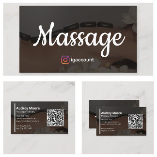 Chiropraktische Massage-Holistische Reflexologie Visitenkarte