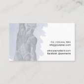 Chiropraktische Massagetherapie Wasserfarbe Visitenkarte (Rückseite)