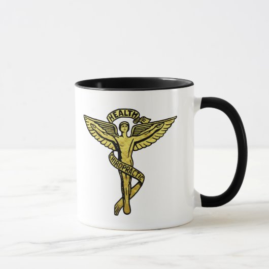 Chiropraktische Medizinische Symbol-Tasse Tasse (Rechts)