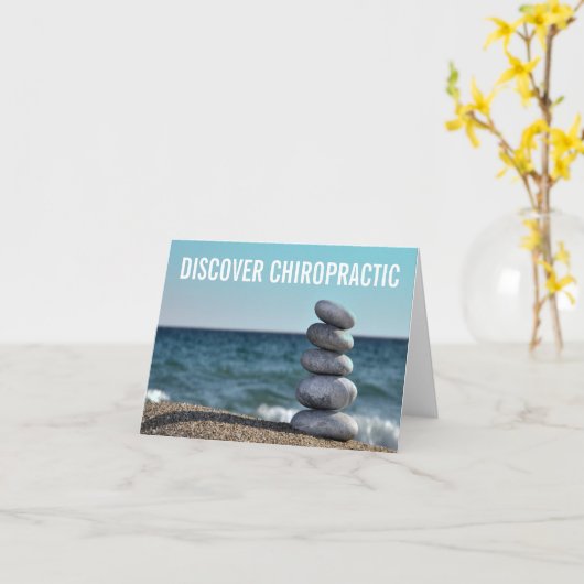 Chiropraktische Mitteilungskarten entdecken (Gelbe Blume)