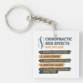 Chiropraktische Nebenwirkungen Funny Chiropractor  Schlüsselanhänger (Vorderseite)