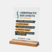 Chiropraktische Nebenwirkungen Spezifisches Chirop Acrylschild (Winkel)