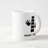 Chiropraktische Personalisierte Chiropraktikerin Jumbo-Tasse (Vorderseite Rechts)