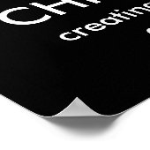 Chiropraktische Printwerbung für einen gesünderen Poster (Ecke)