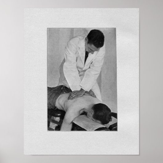 Chiropraktische Rückenmarksanpassung Vintag Poster (Vorne)