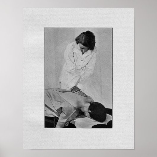 Chiropraktische Rückenmarksanpassung Vintag Poster (Vorne)