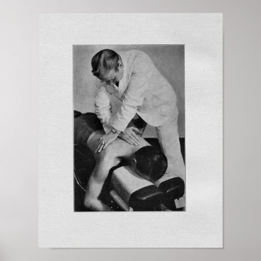 Chiropraktische Rückenmarksanpassung Vintag Poster (Vorne)