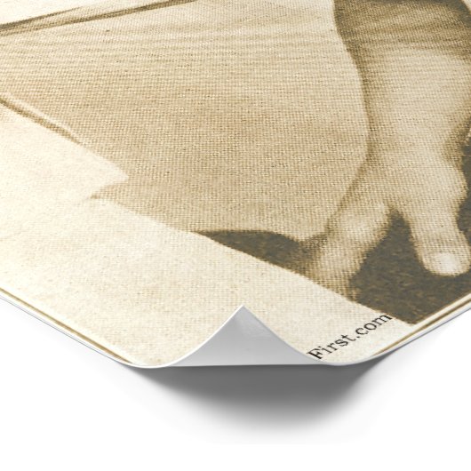 Chiropraktische Schuluntersuchung Vintag Poster (Ecke)