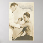 Chiropraktische Schuluntersuchung Vintag Poster (Vorne)