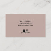 Chiropraktische Spine & Butterfly-Logo Chiroprakti Visitenkarte (Rückseite)