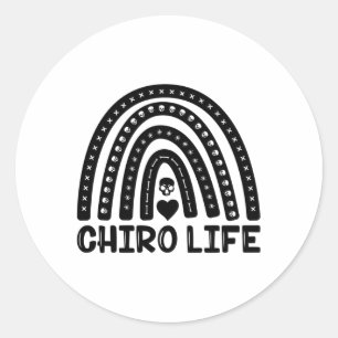 Chiropraktische Spine Chiropraktikum Runder Aufkleber