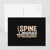Chiropraktische Spine Whisperer Chiropraktiker Chi Postkarte (Vorne/Hinten)