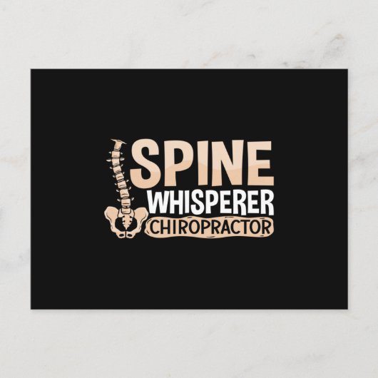 Chiropraktische Spine Whisperer Chiropraktiker Chi Postkarte (Vorderseite)