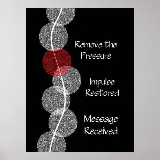 Chiropraktische Subluxation Nerve Impingement Post Poster (Vorne)