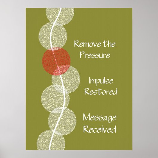 Chiropraktische Subluxation Nerve Impingement Post Poster (Vorne)