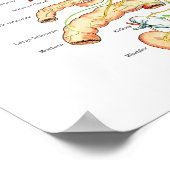 Chiropraktische Subluxation Spinal Nerves ANS Char Poster (Ecke)